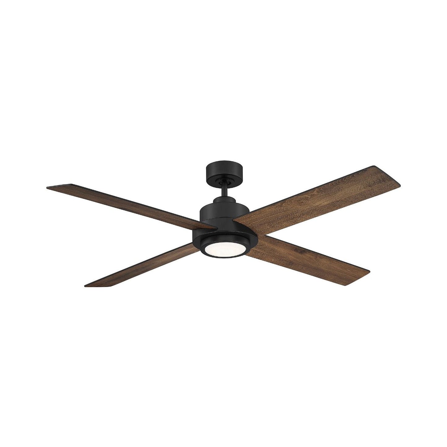 Meridian M2011 LED Ceiling Fan in Matte Black.
