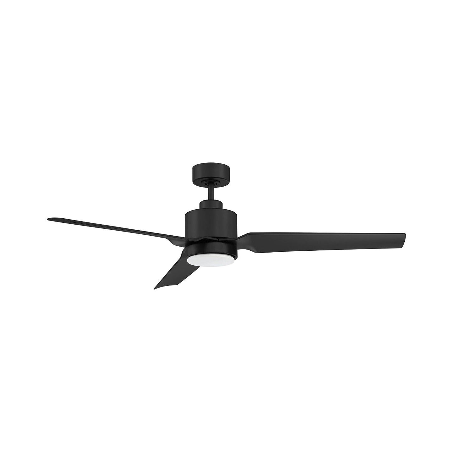 Meridian M2012 LED Ceiling Fan in Matte Black.