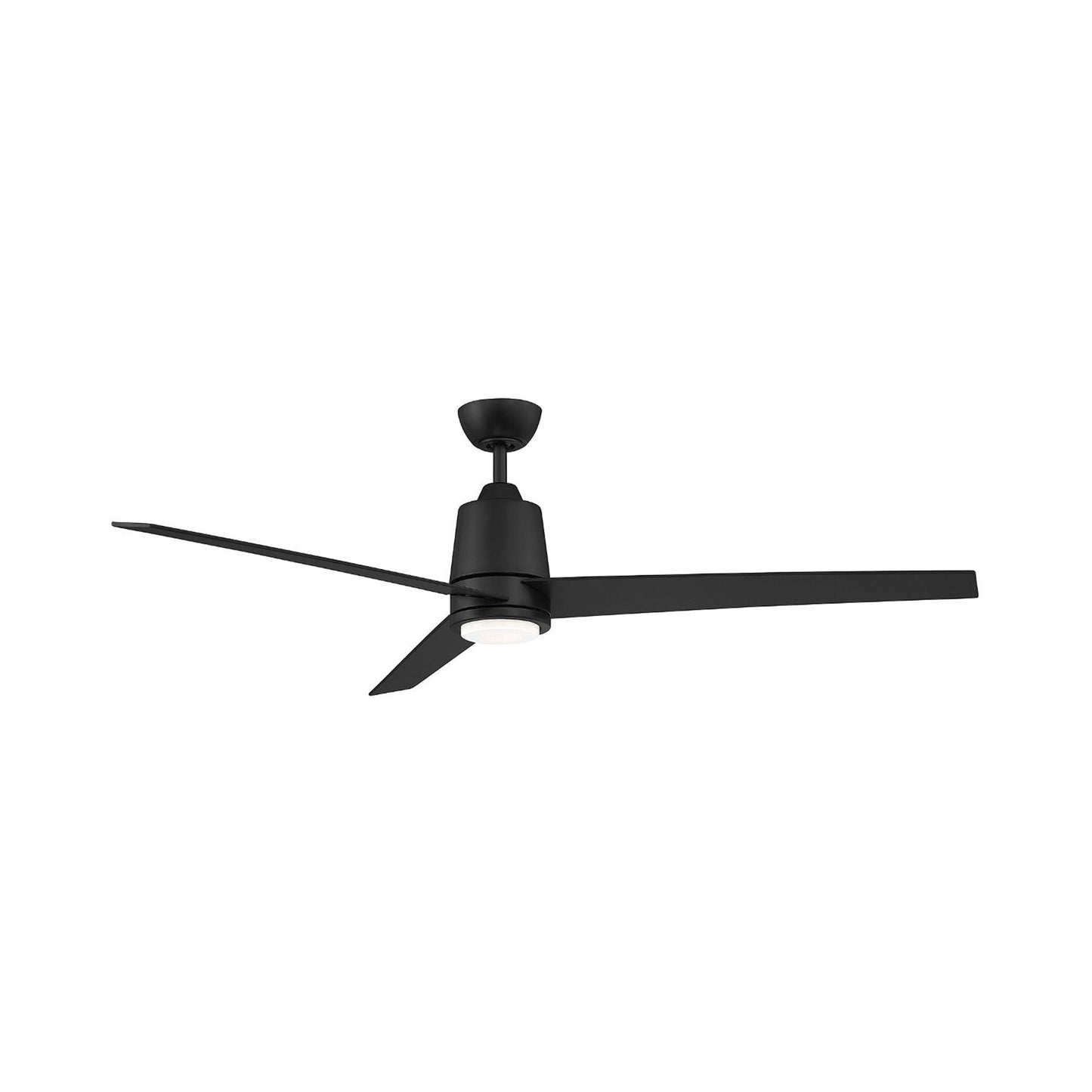 Meridian M2013 LED Ceiling Fan in Matte Black.