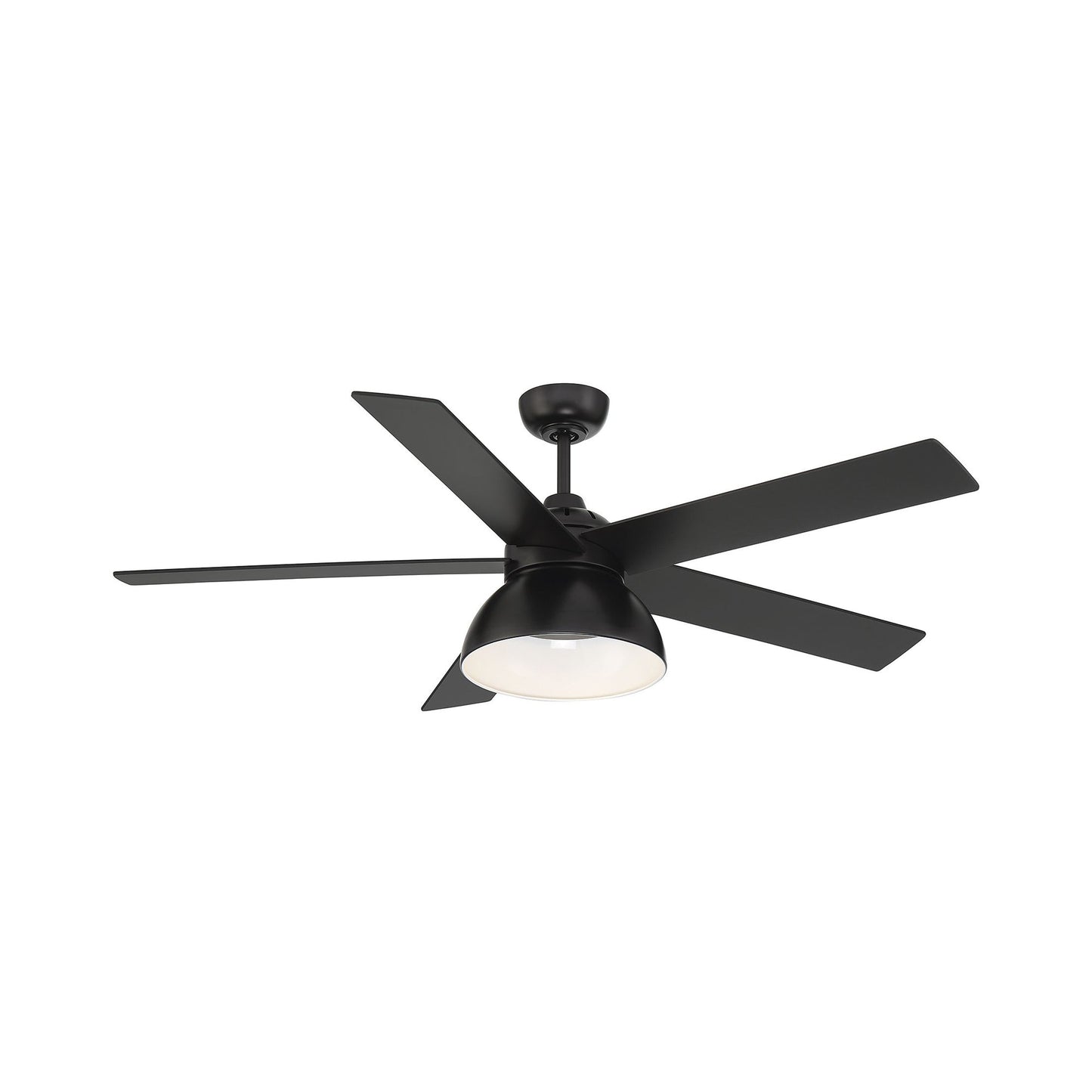 Meridian M2014 LED Ceiling Fan in Matte Black.