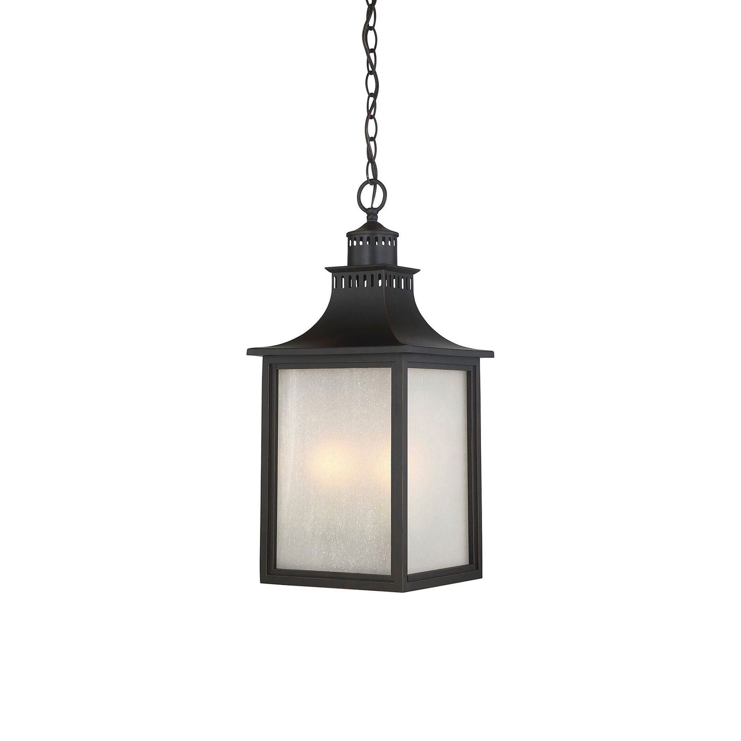 Monte Grande Outdoor Pendant Light in English Bronze.