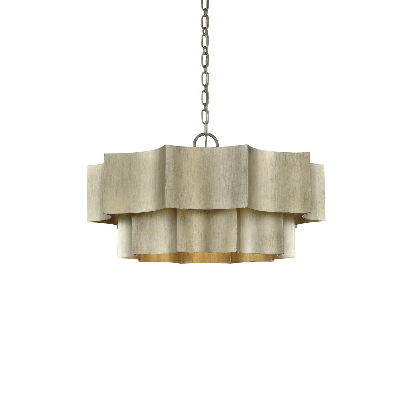 Shelby Pendant Light in Silver Patina(6-light).