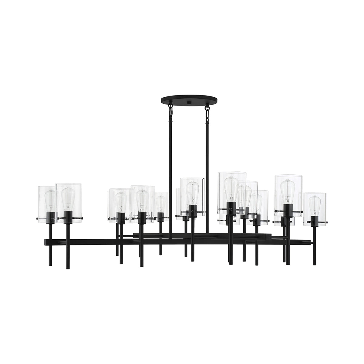 Vista Chandelier Matte Black.