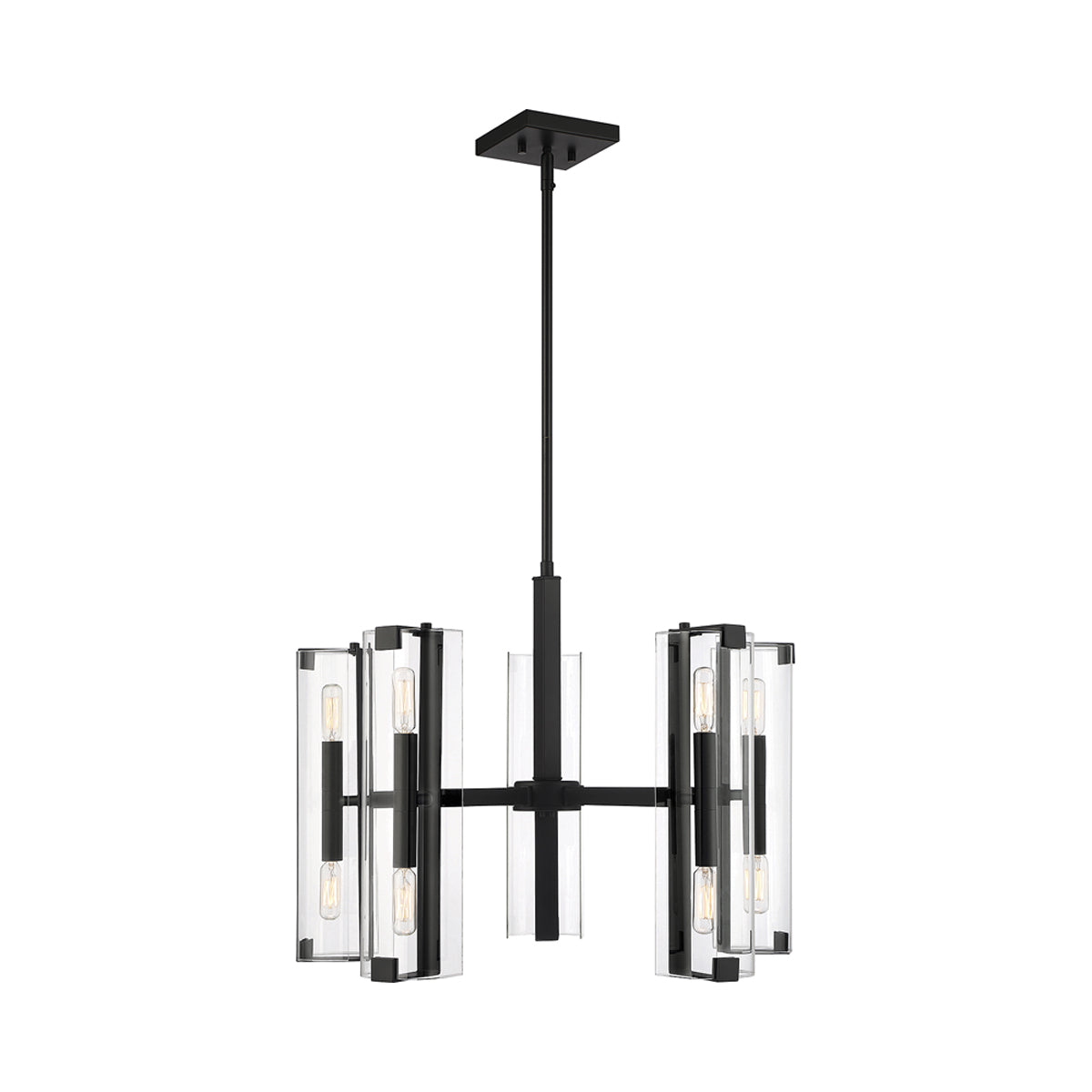 Winfield Chandelier in Matte Black.