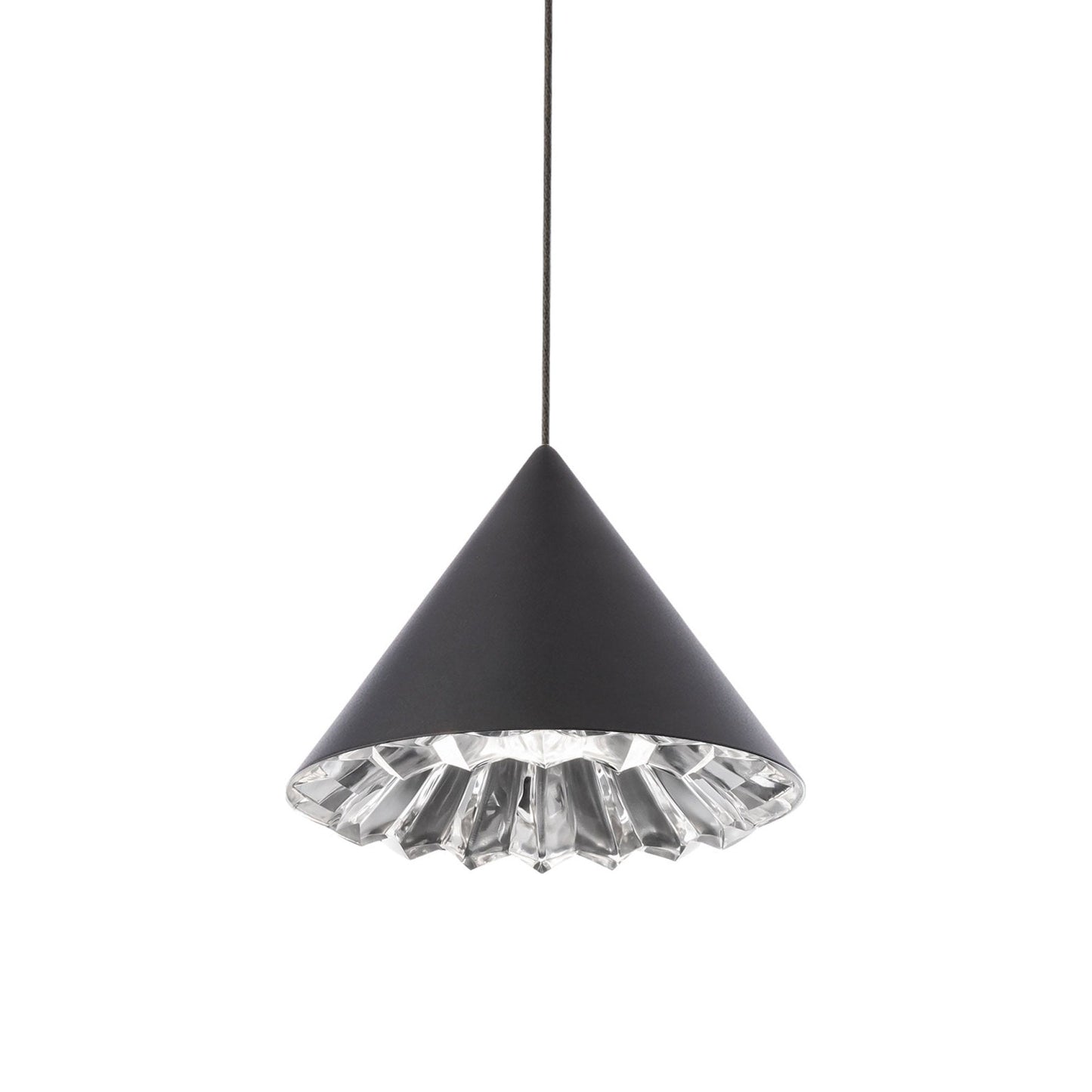 Primrose LED Mini Pendant Light in Black.