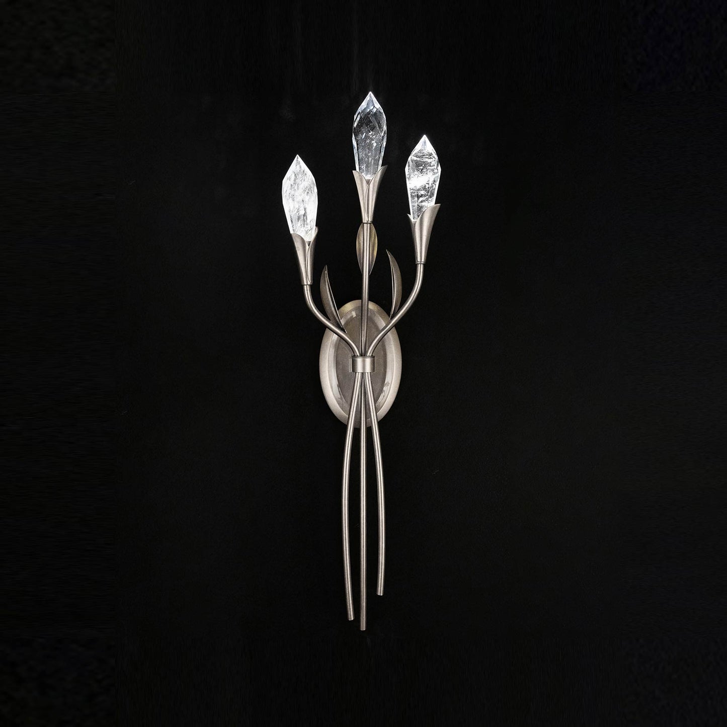 Secret Garden LED Wall Light in Antique Silver.