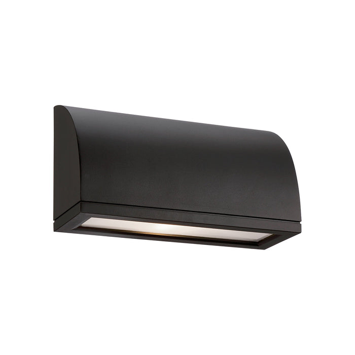 Scoop Outdoor LED Wall Light in Black.
