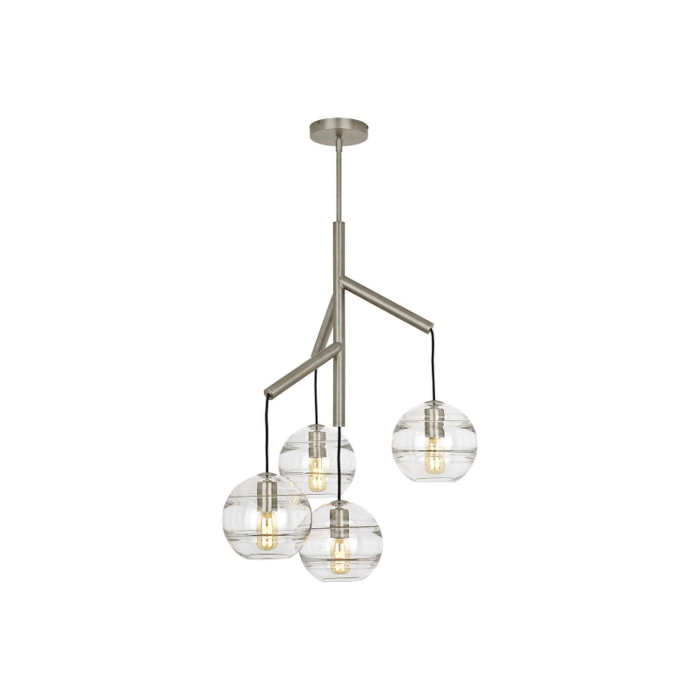 Sedona Multi Light Pendant Light in Satin Nickel (Clear).