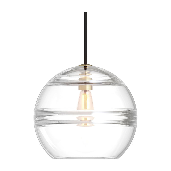 Sedona Pendant Light in Aged Brass/Clear (Large).