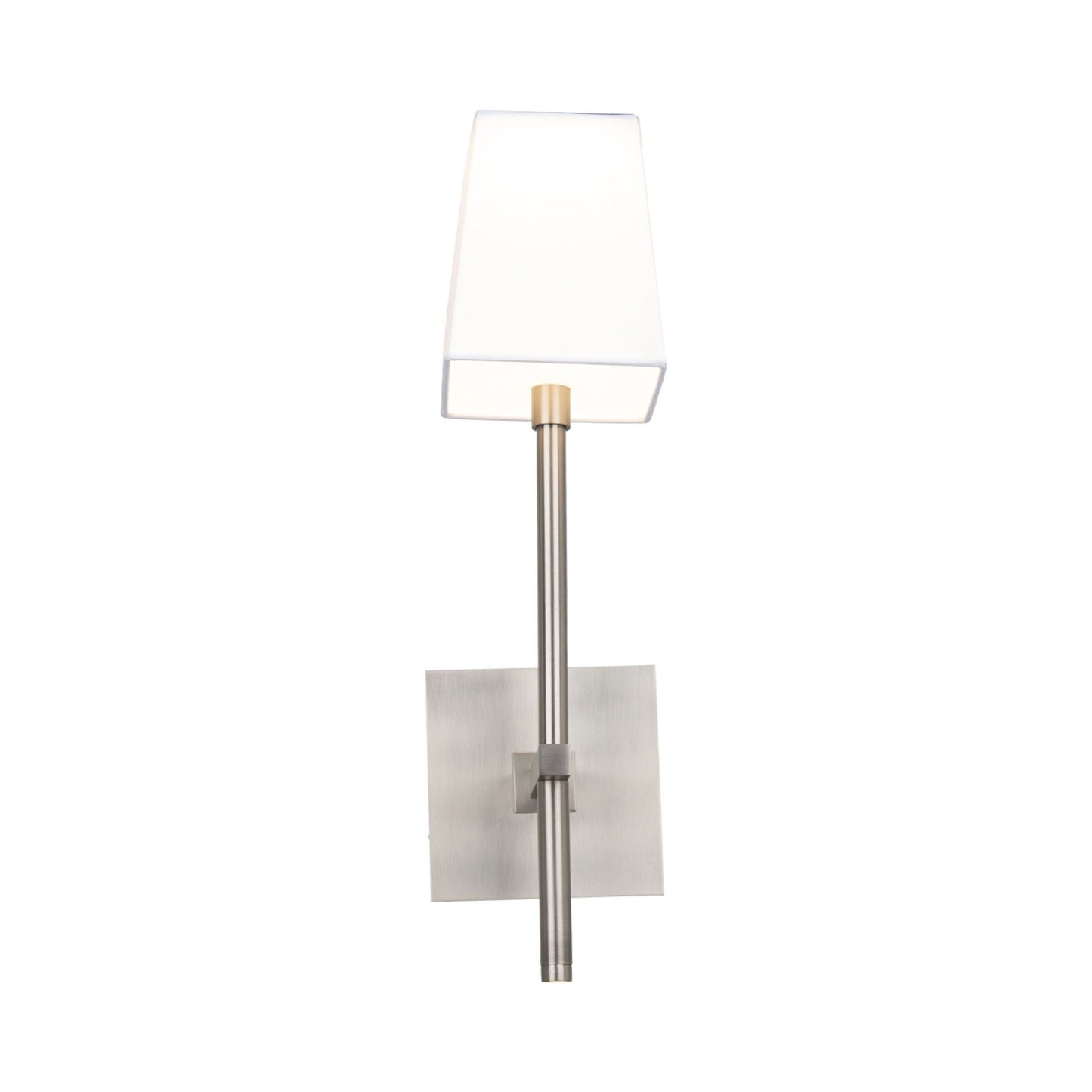 Seville LED Bath Wall Light in Brushed Nickel.
