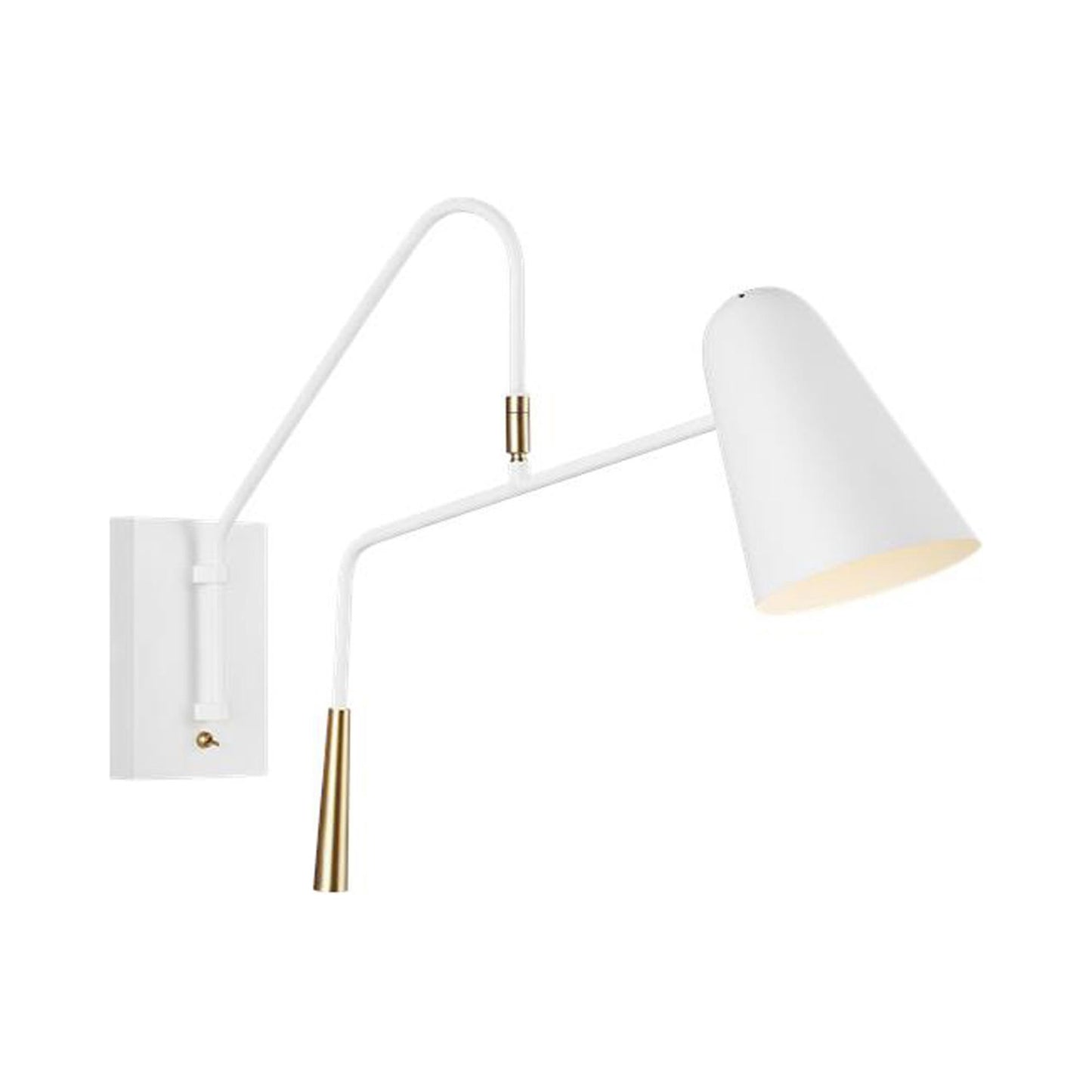 Simon Wall Light in Matte White.