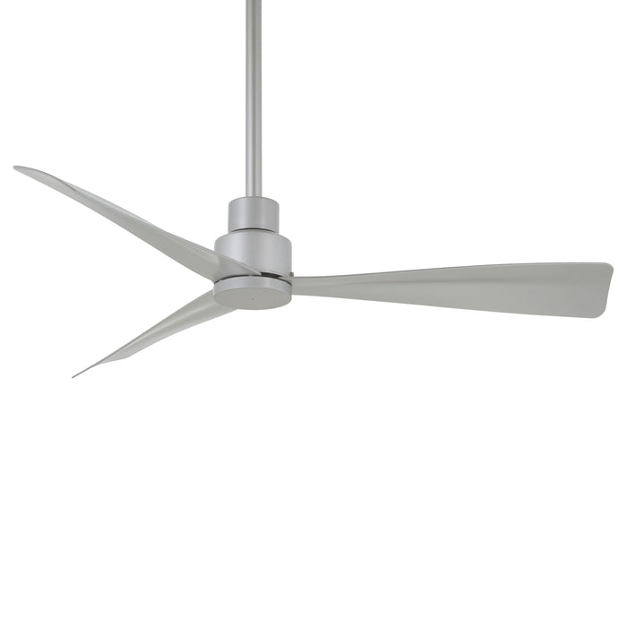 Simple Outdoor Ceiling Fan in Silver (Small).
