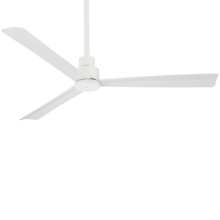 Simple Outdoor Ceiling Fan in Flat White (Large).