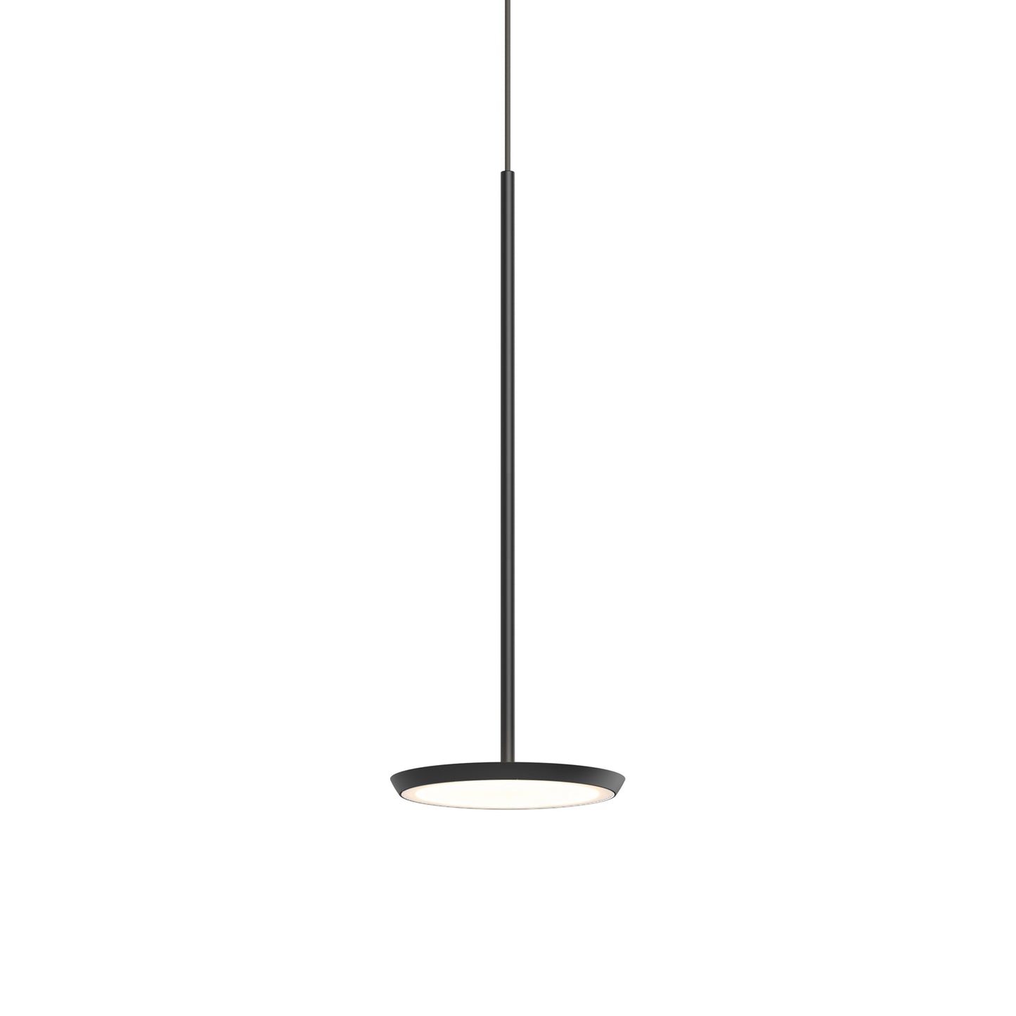 Sky Solo LED Mini Pendant Light in Matte Black.
