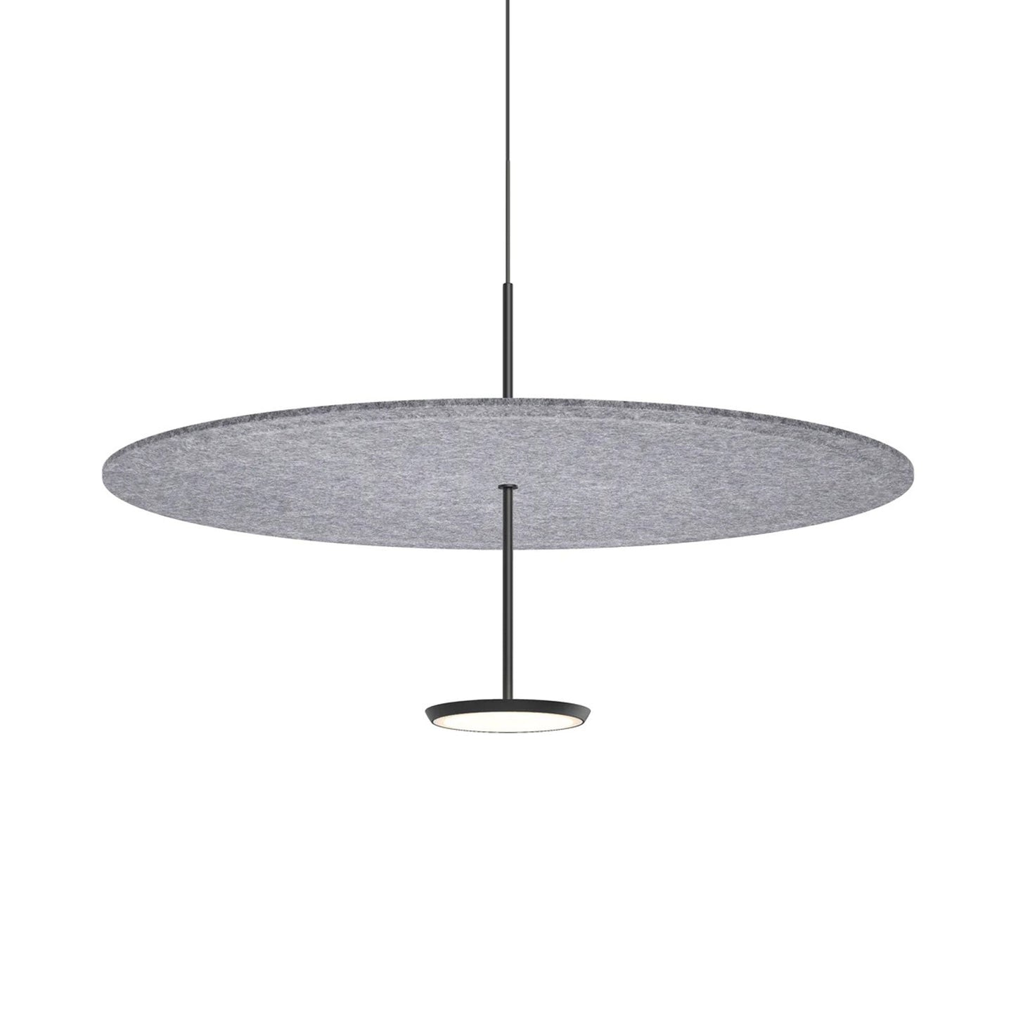 Sky Sound LED Pendant Light in Matte Black/Stone (Large).
