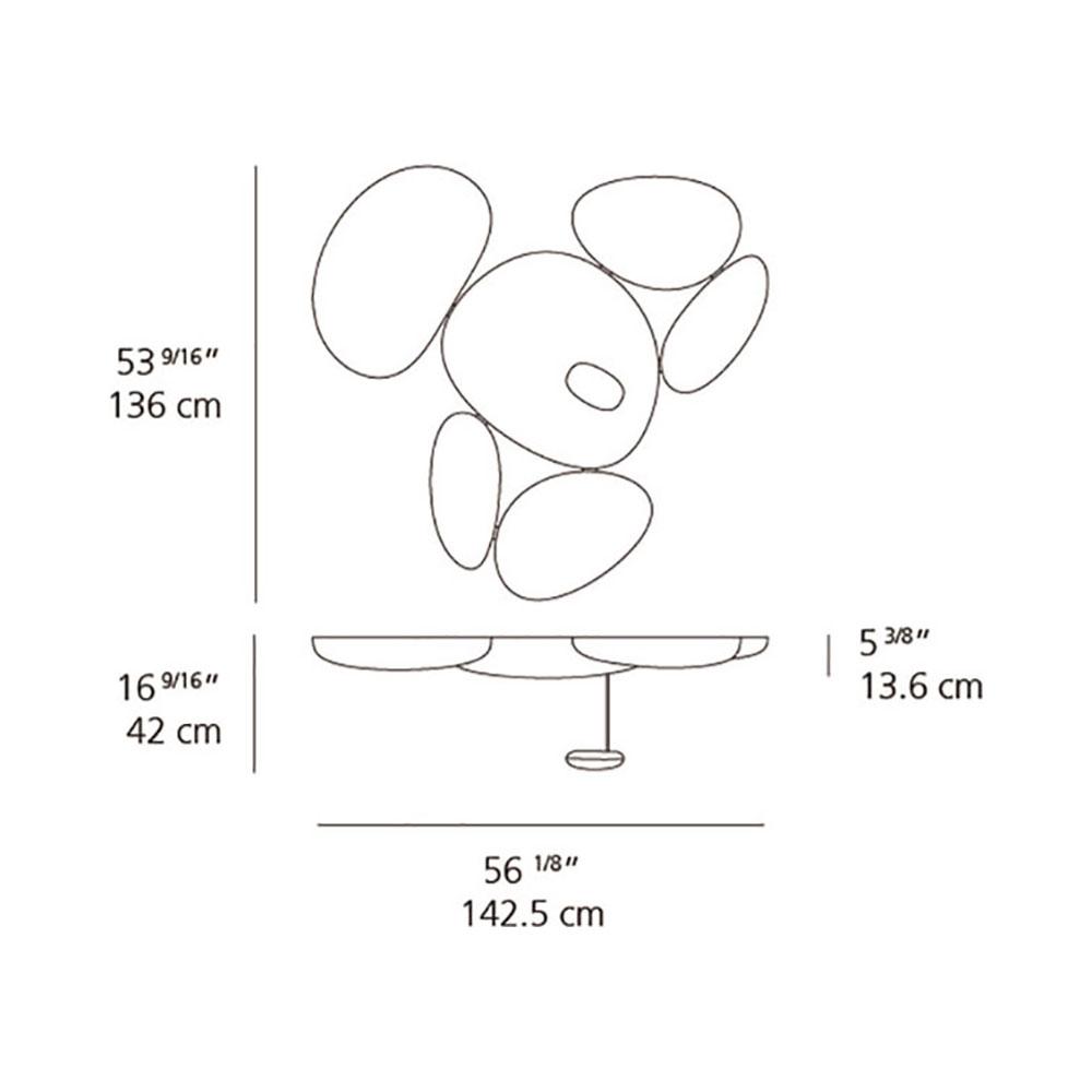 Skydro LED Ceiling Light - line drawing.
