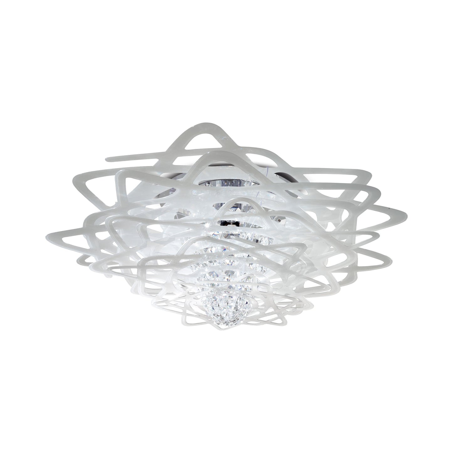 Aurora Flush Mount Ceiling Light in White (Large).