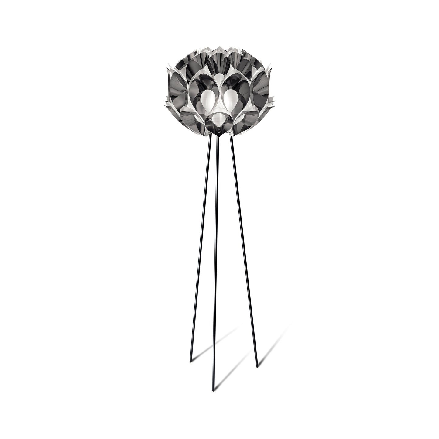 Flora Floor Lamp in Pewter.