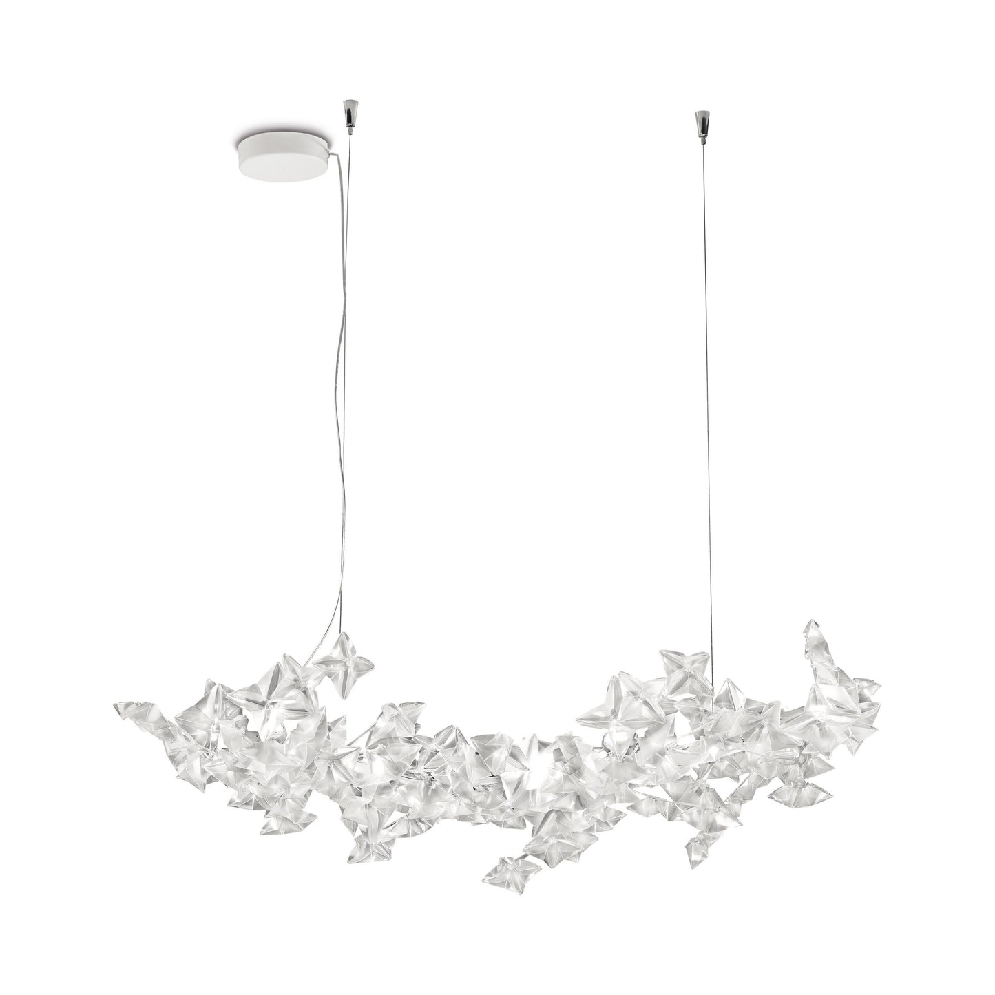 Hanami Linear Suspension Light in Transparent Wire Core (Large).