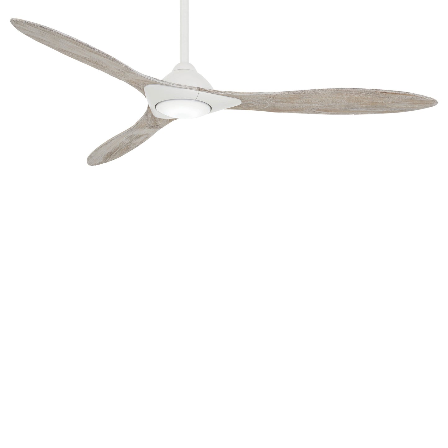 Sleek LED Ceiling Fan in Flat White.