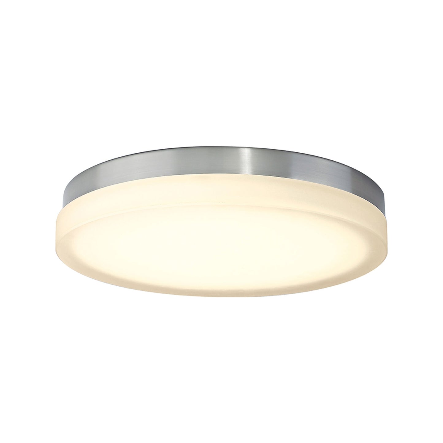 Slice LED Flush Mount Ceiling Light in Brushed Nickel (Medium/2700K).