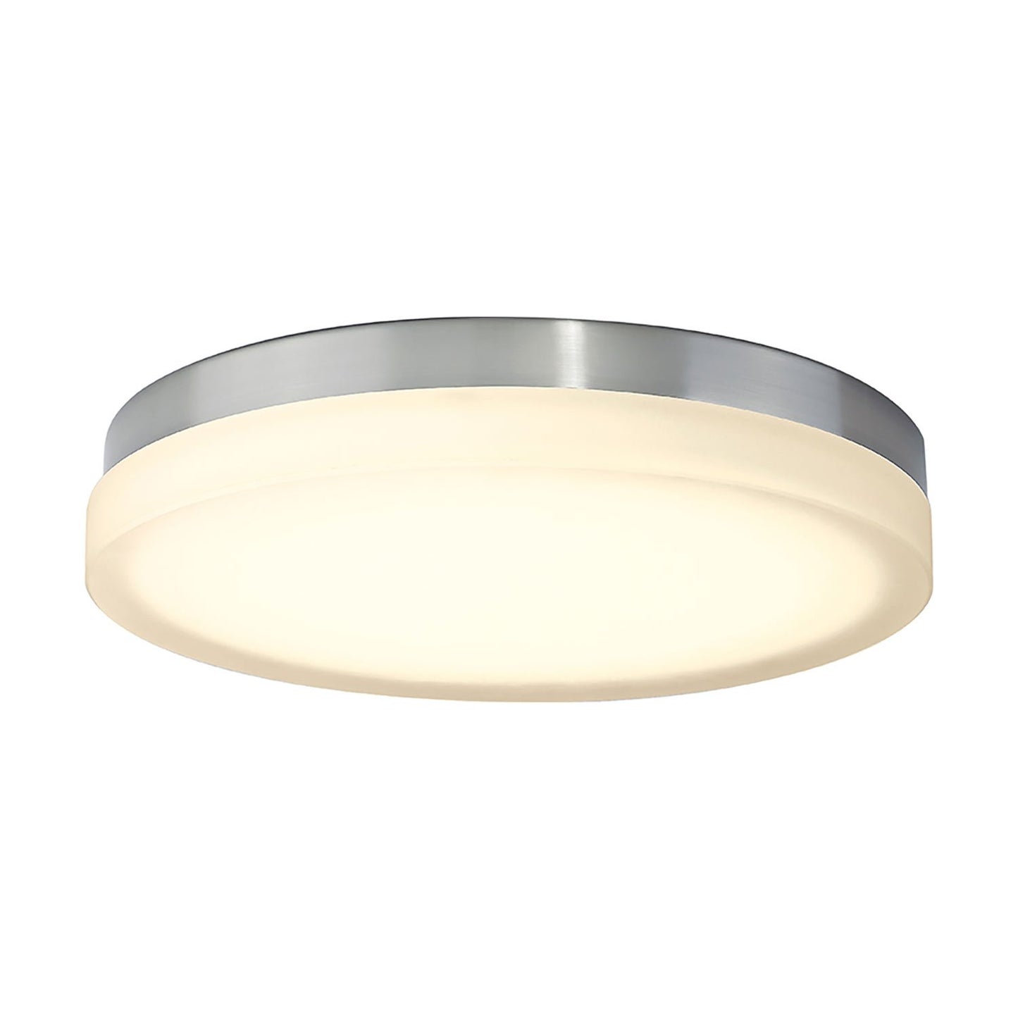 Slice LED Flush Mount Ceiling Light in Brushed Nickel (Large/2700K).