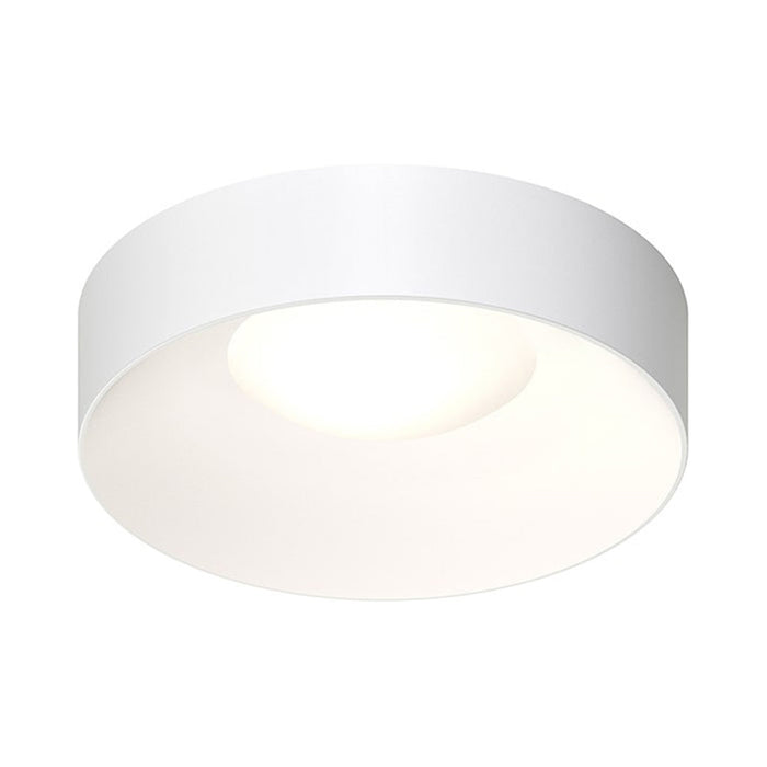 Ilios™ LED Flush Mount Ceiling Light in Satin White (18-Inch).