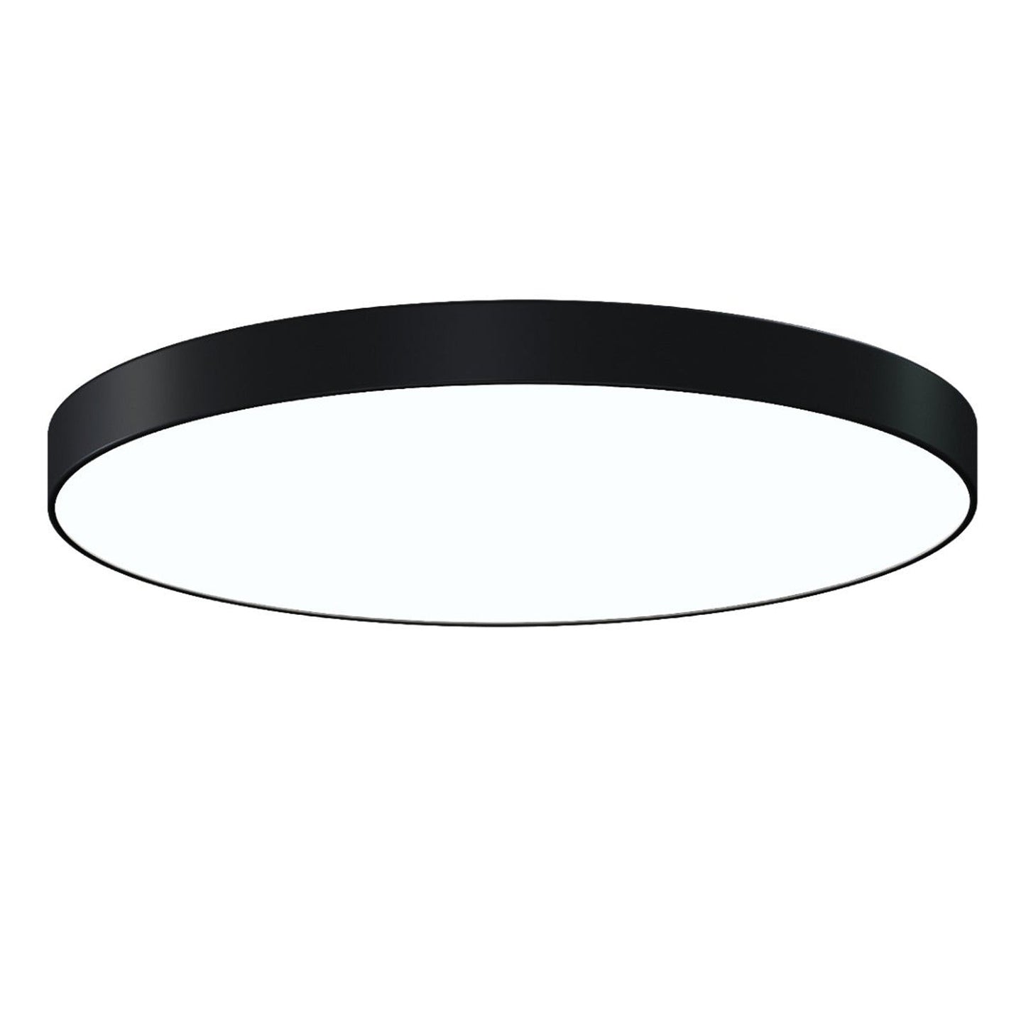 Pi LED Flush Mount Ceiling Light in Satin Black (30-Inch).