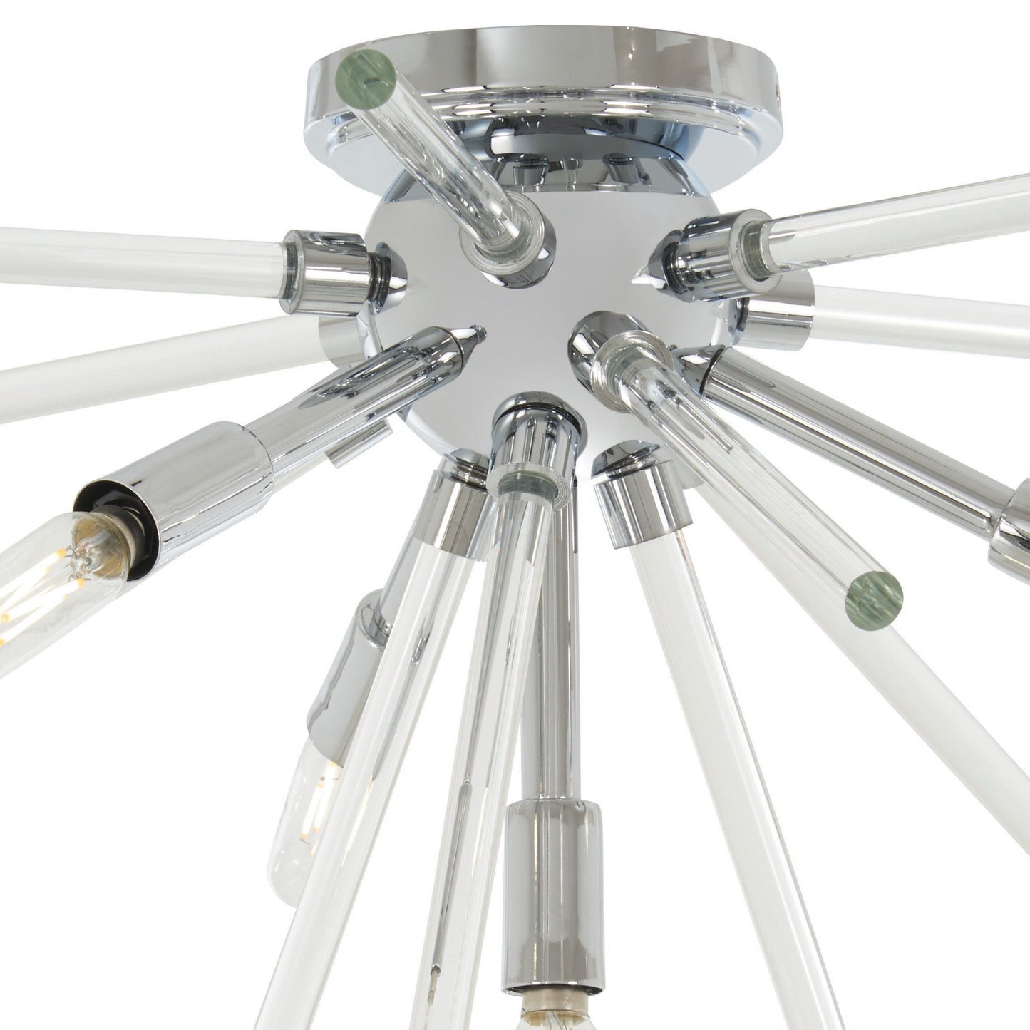 Spiked Flush Mount Ceiling Light in Detail.