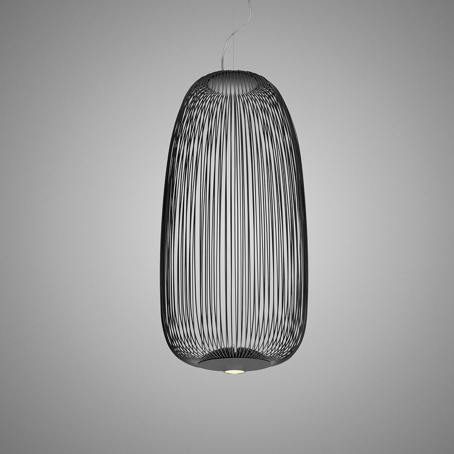 Spokes 1 LED Pendant Light in Graphite.