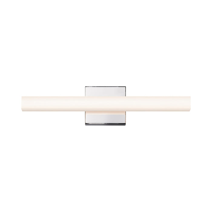 SQ-bar LED Bath Vanity Light in Small/Polished Chrome.