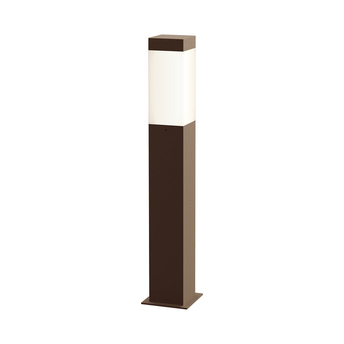 Square Column™ LED Bollard in Textured Bronze/Medium.