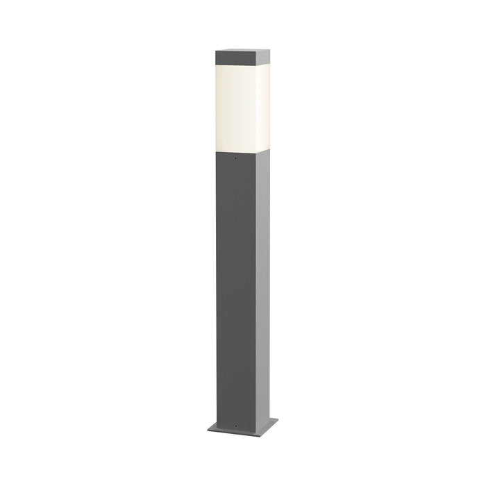 Square Column™ LED Bollard in Textured Gray/Large.