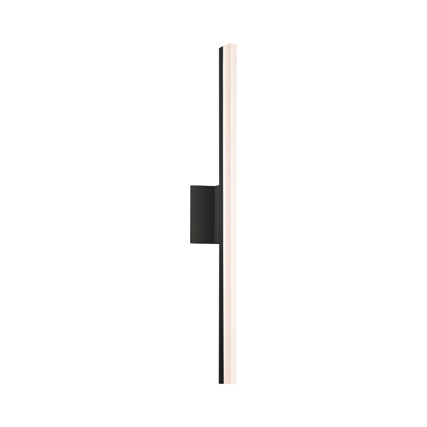 Stiletto LED Bath Vanity Light in Satin Black/Large.
