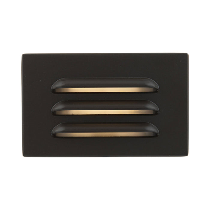 Surface Mounted LED Step Light in Bronze on Brass (Small).