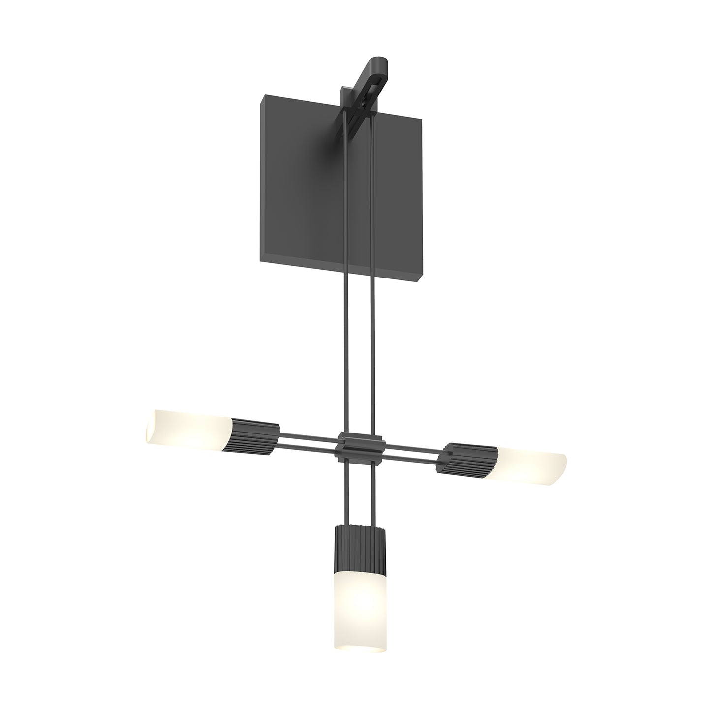 Suspenders® Standard Single LED Wall Light (Etched Chiclet Cluster).