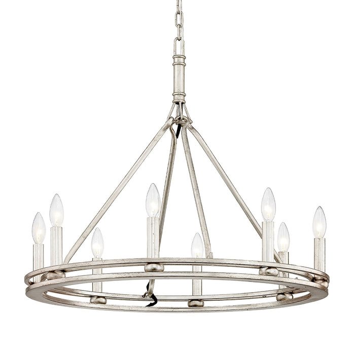 Sutton Chandelier in Champagne Silver Leaf (Small/1-Tier).