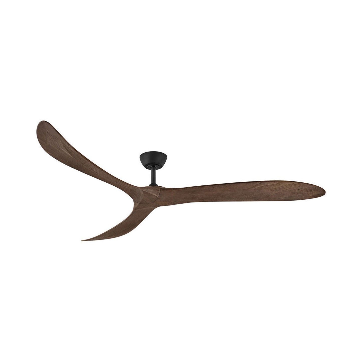 Swell Ceiling Fan in Matte Black/Walnut (80-Inch).