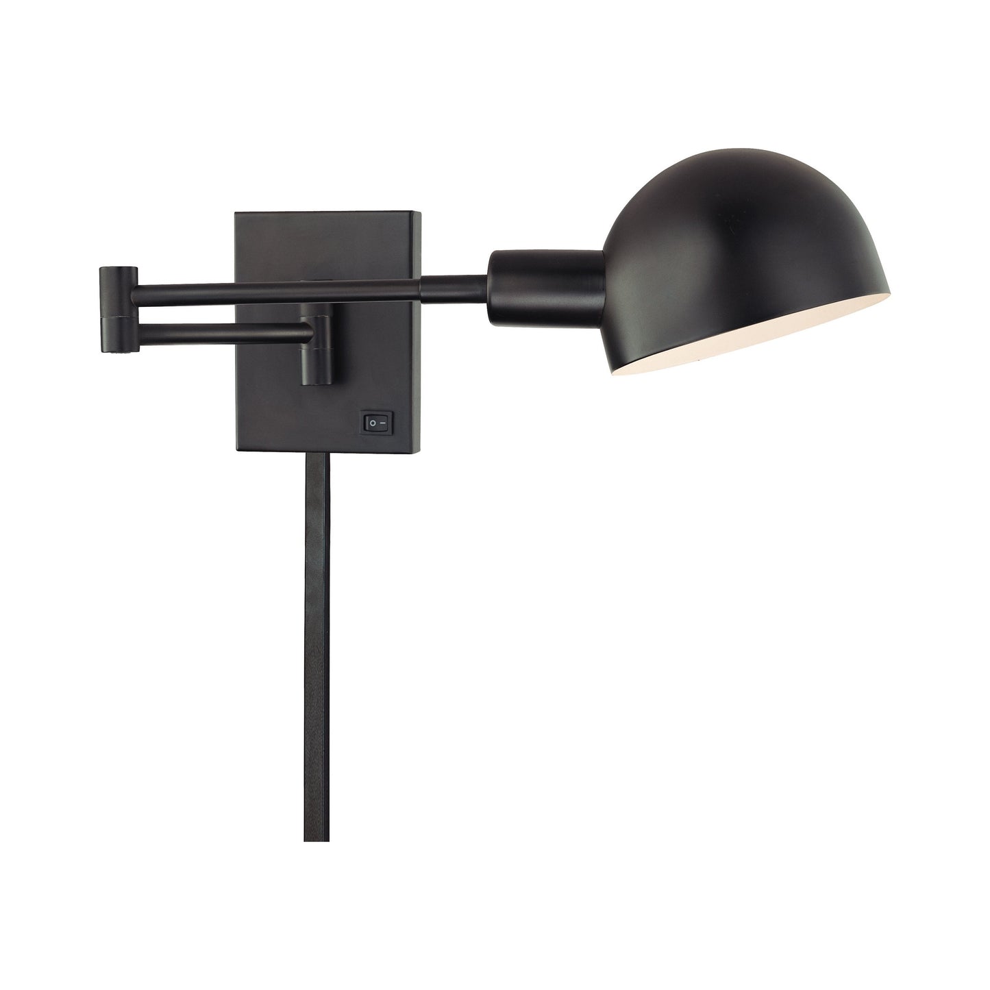 Task Swing Arm Wall Light in Antique Dorian Bronze.