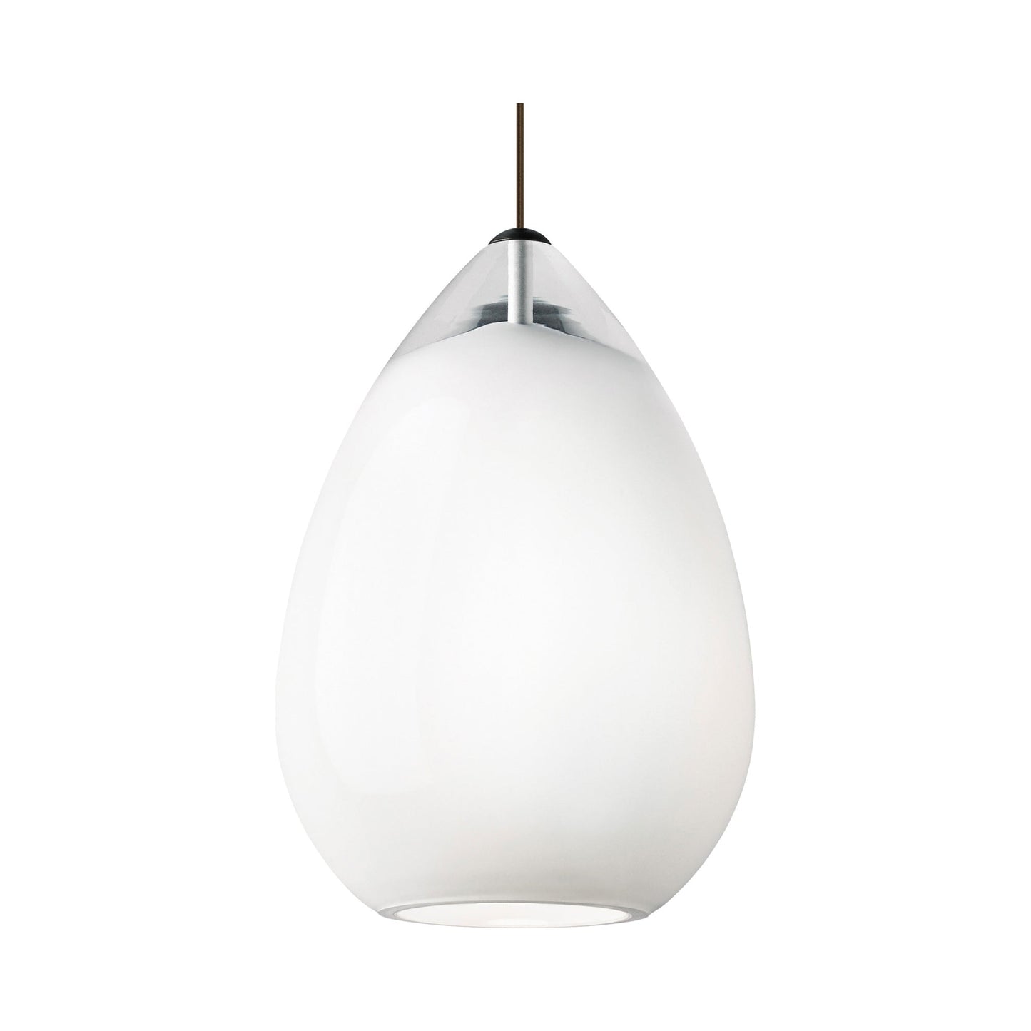 Alina Grande Pendant Light in White.