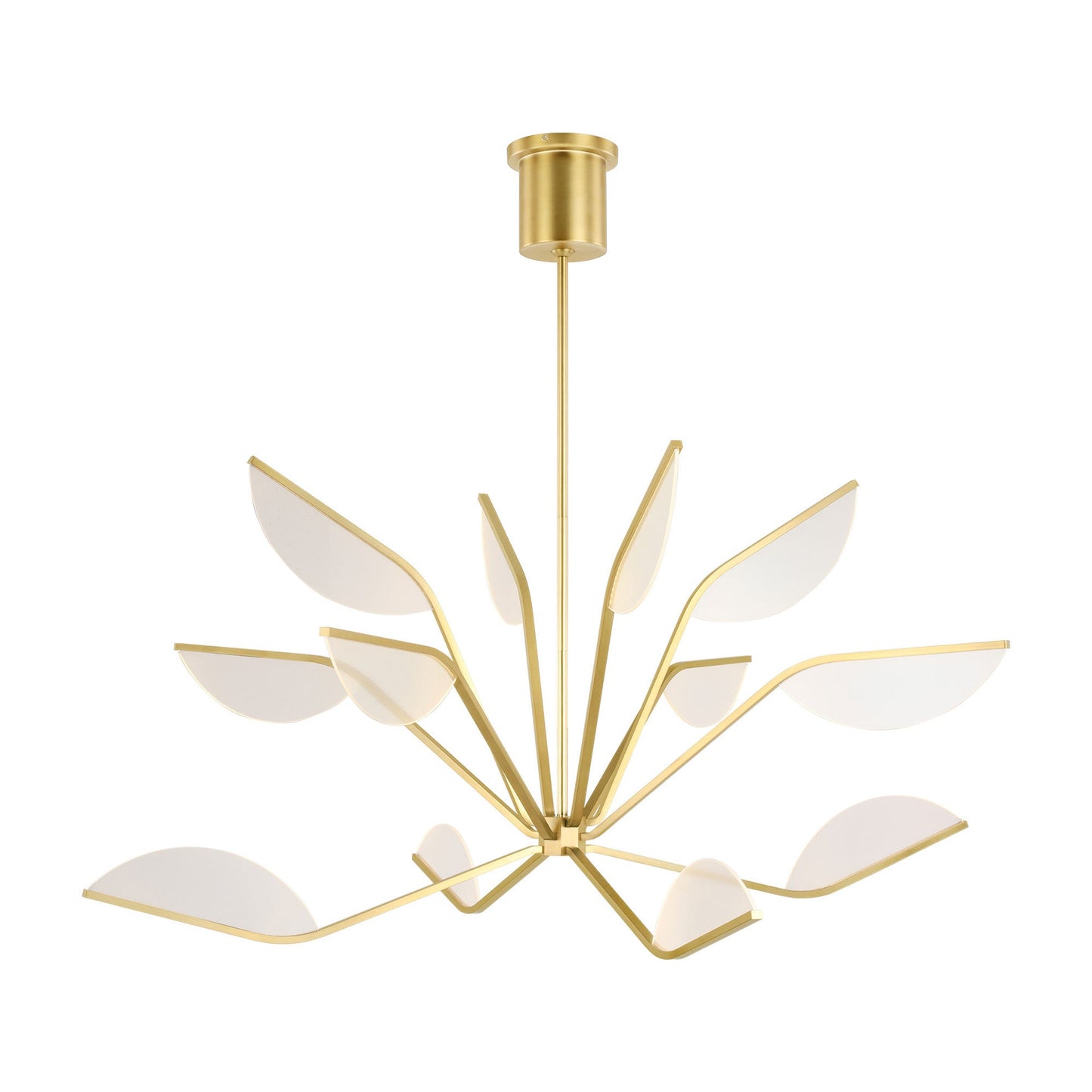 Belterra LED Chandelier in Natural Brass (Large).