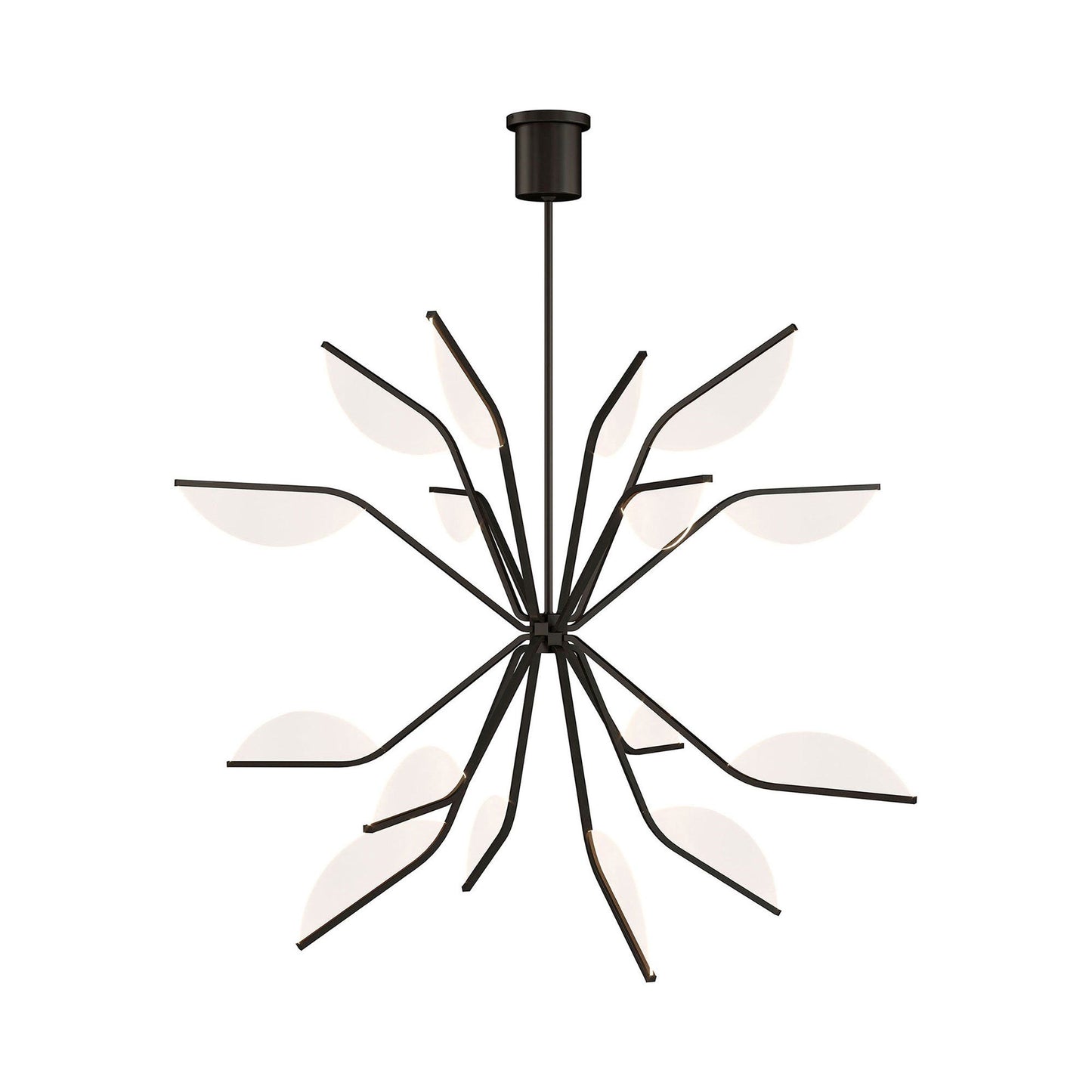 Belterra LED Globe Chandelier in Matte Black (Large).