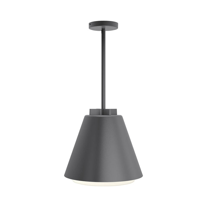 Bowman 12/18 Outdoor LED Pendant Light in Charcoal (Small).