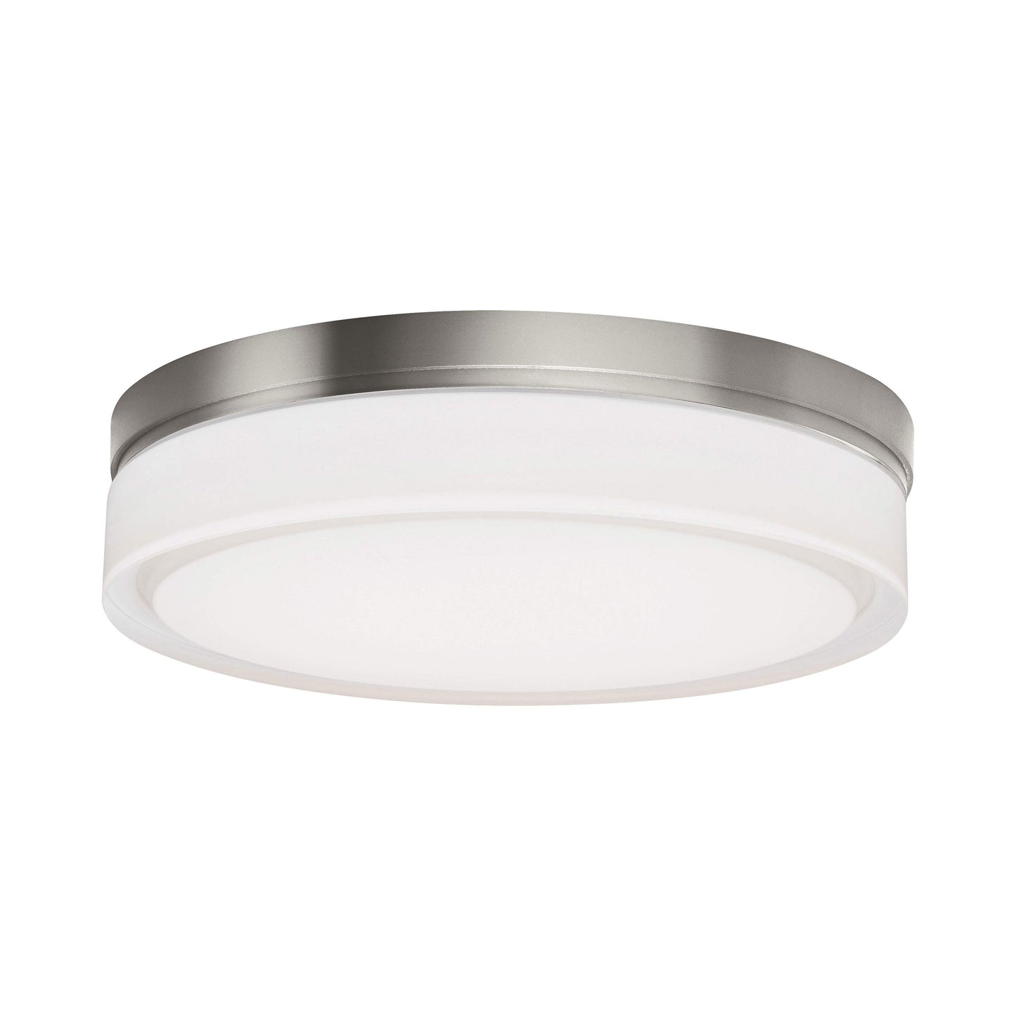 Cirque LED Flush Mount Ceiling Light in Satin Nickel (Large).