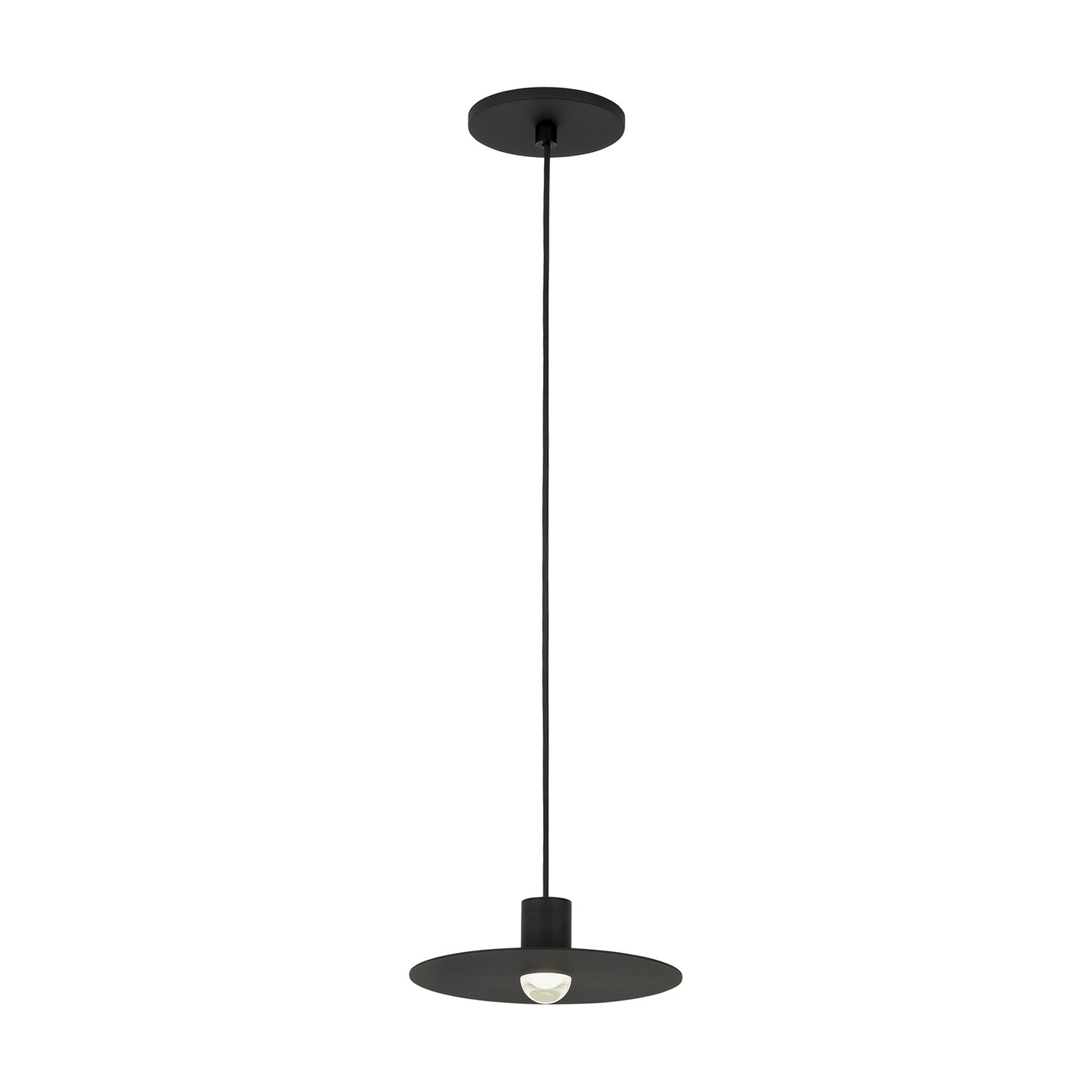 Eaves LED Pendant Light in Nightshade Black (Large).