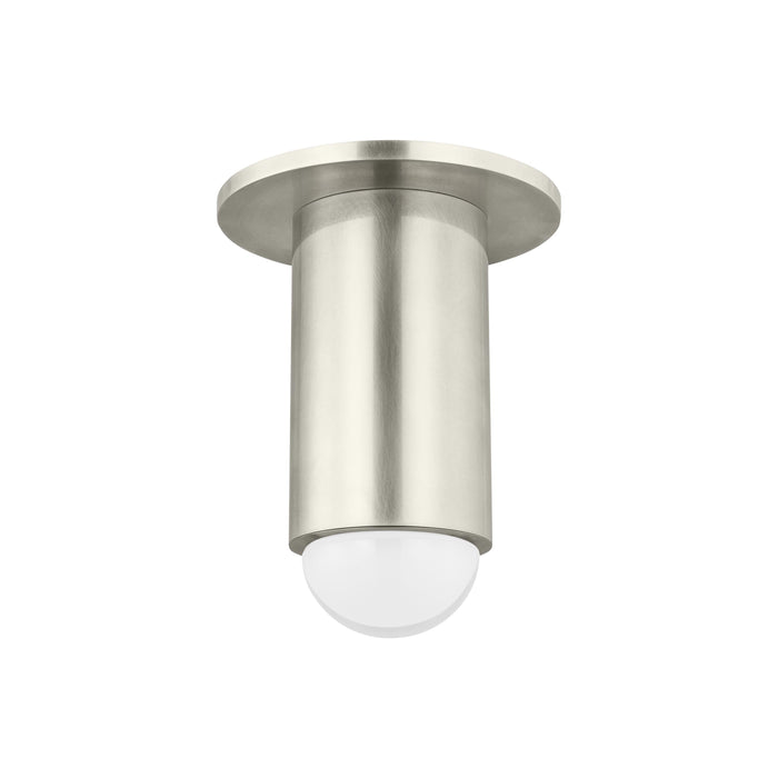 Ebell LED Semi Flush Mount Ceiling Light in Antique Nickel (Small).