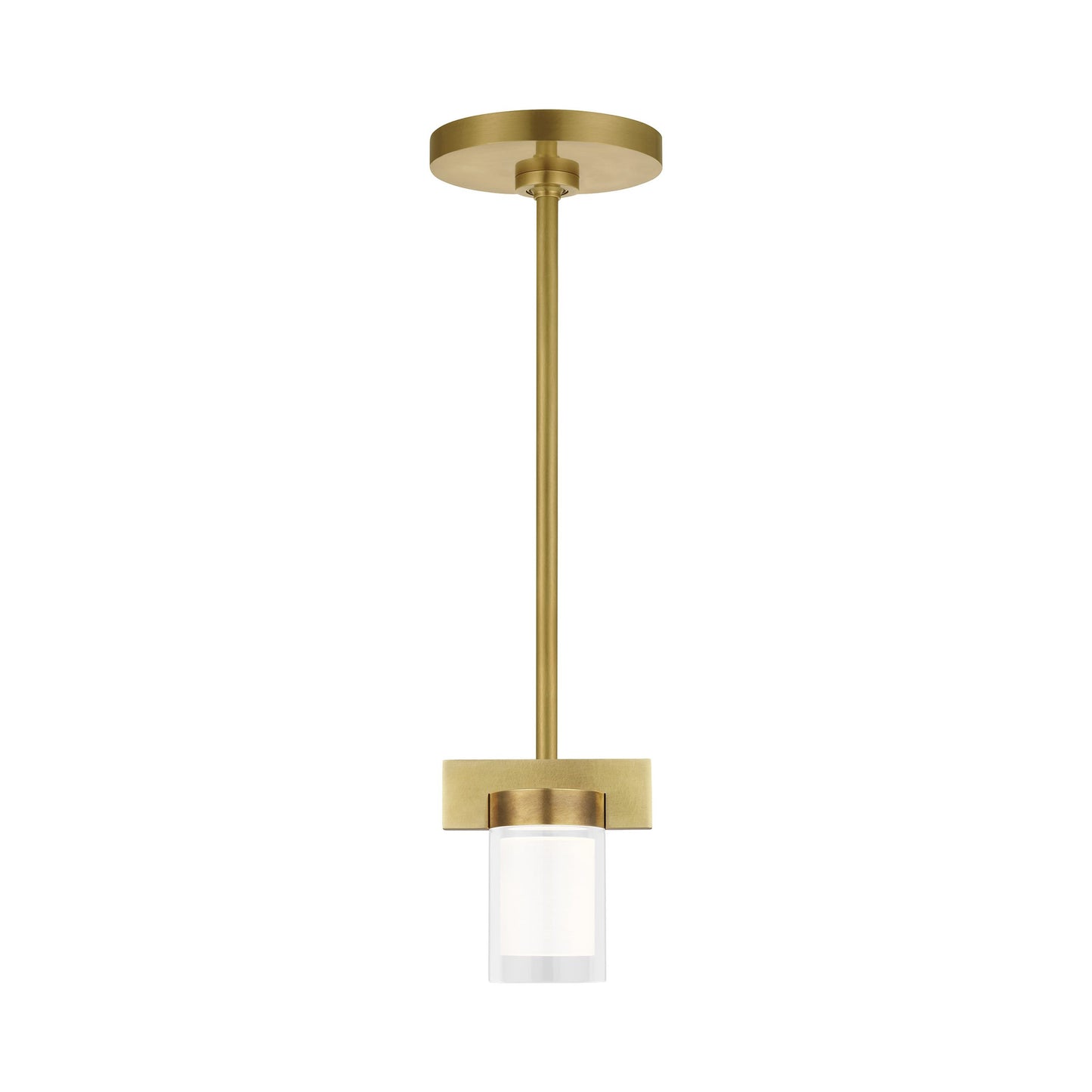 Esfera LED Pendant Light in Natural Brass.