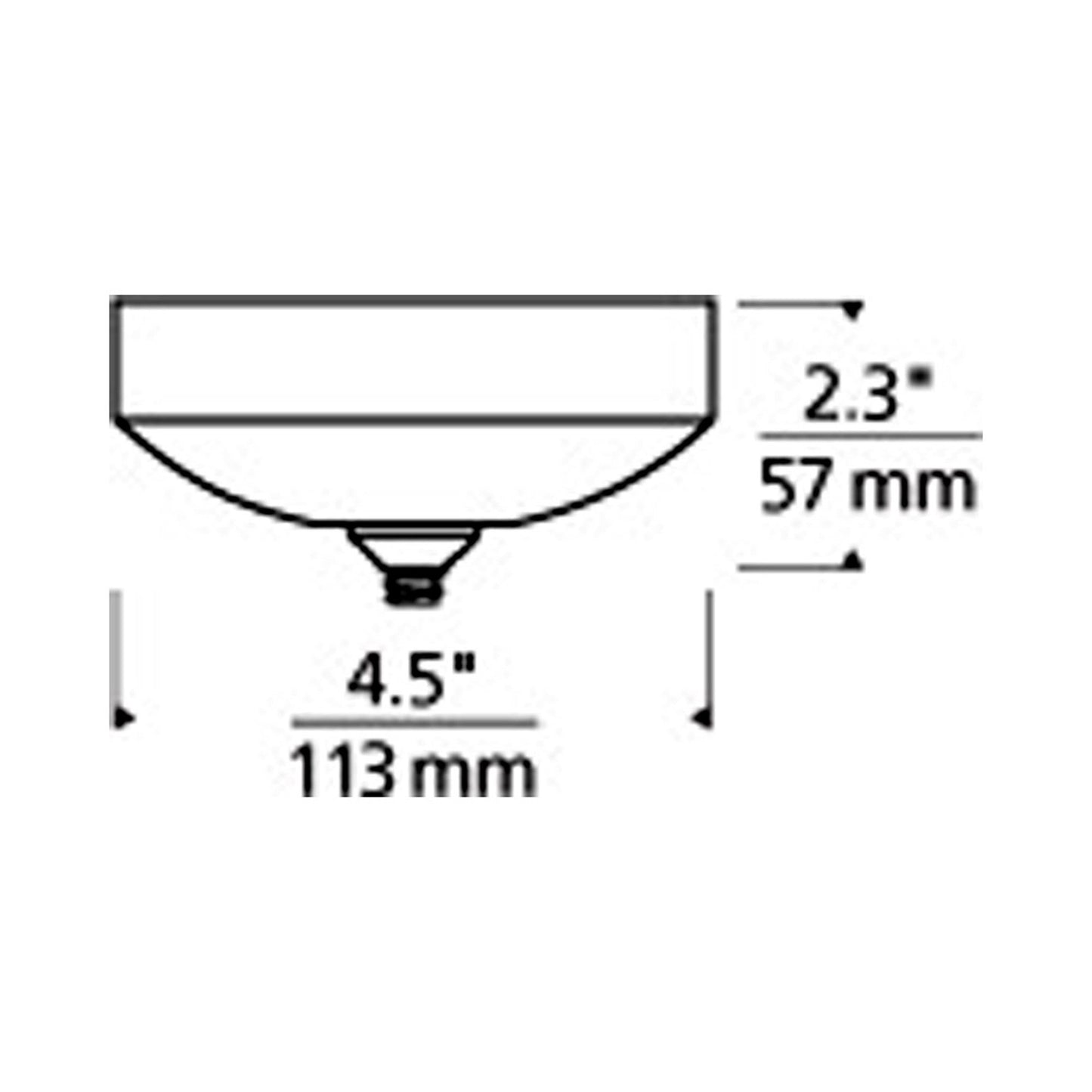 FreeJack LED Surface Canopy - line drawing.