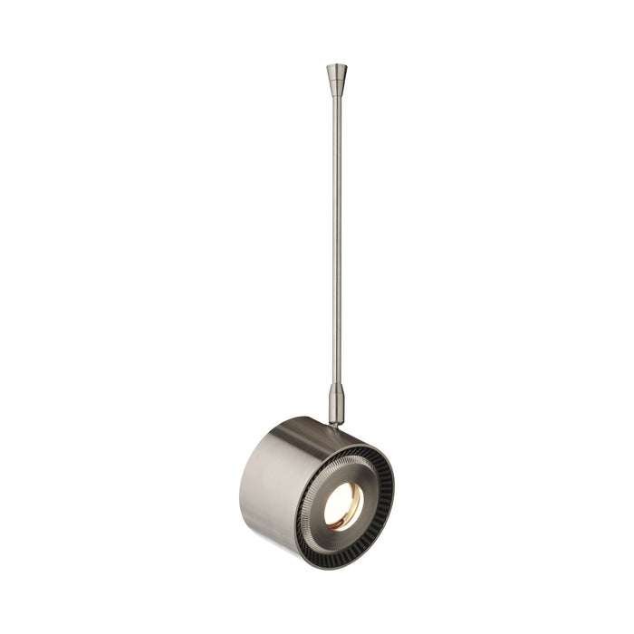 Iso Low Voltage LED MonoRail Head in Satin Nickel.