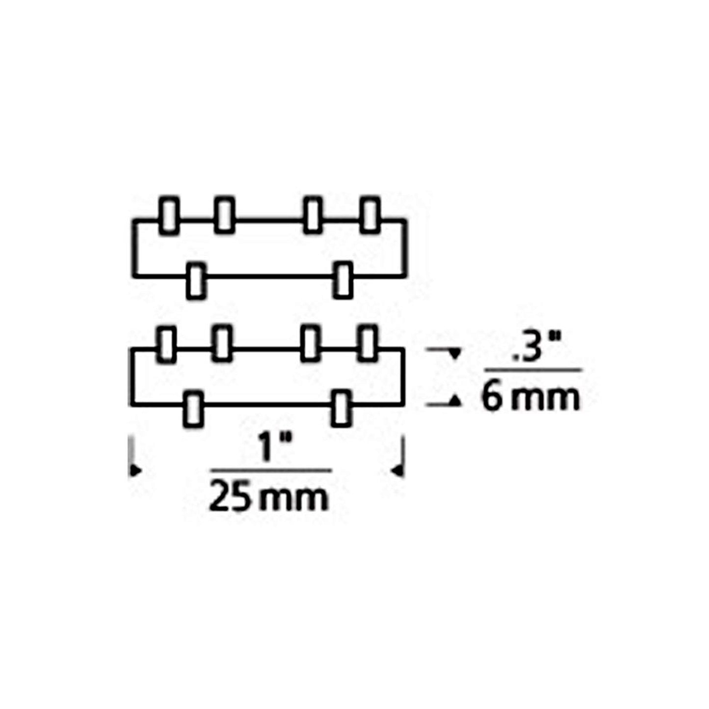 Kable Lite Conductive Connectors - line drawing.